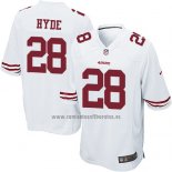 Camiseta NFL Game San Francisco 49ers Hyde Blanco