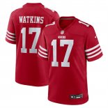 Camiseta NFL Game San Francisco 49ers Jordan Watkins Rojo
