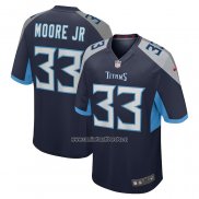 Camiseta NFL Game Tennessee Titans A.J. Moore Jr. Azul