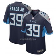 Camiseta NFL Game Tennessee Titans Darrell Baker Jr Azul