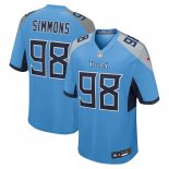 Camiseta NFL Game Tennessee Titans Jeffery Simmons Azul1