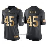 Camiseta NFL Gold Anthracite Seattle Seahawks Easley Salute To Service 2016 Negro