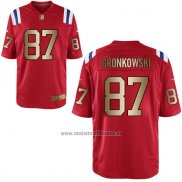 Camiseta NFL Gold Game New England Patriots Gronkowski Rojo