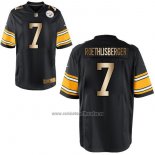 Camiseta NFL Gold Game Pittsburgh Steelers Roethlisberger Negro