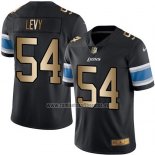 Camiseta NFL Gold Legend Detroit Lions Levy Negro