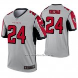 Camiseta NFL Legend Atlanta Falcons 24 Devonta Freeman Inverted Gris