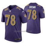 Camiseta NFL Legend Baltimore Ravens Orlando Brown Violeta Color Rush