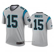 Camiseta NFL Legend Carolina Panthers Seth Roberts Inverted Gris