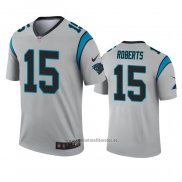 Camiseta NFL Legend Carolina Panthers Seth Roberts Inverted Gris