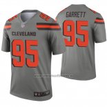 Camiseta NFL Legend Cleveland Browns 95 Myles Garrett Inverted Gris