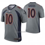 Camiseta NFL Legend Denver Broncos 10 Emmanuel Sanders Inverted Gris