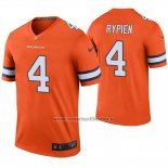 Camiseta NFL Legend Denver Broncos Brett Rypien Naranja Color Rush