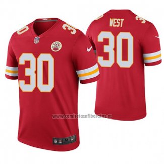 Camiseta NFL Legend Kansas City Chiefs Charcandrick West Rojo Color Rush