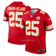 Camiseta NFL Legend Kansas City Chiefs Clyde Edwards-Helaire Rojo