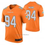 Camiseta NFL Legend Miami Dolphins Christian Wilkins Color Rush Naranja