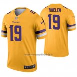 Camiseta NFL Legend Minnesota Vikings 19 Adam Thielen Inverted Oro
