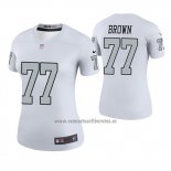 Camiseta NFL Legend Mujer Las Vegas Raiders Trent Brown Blanco Color Rush
