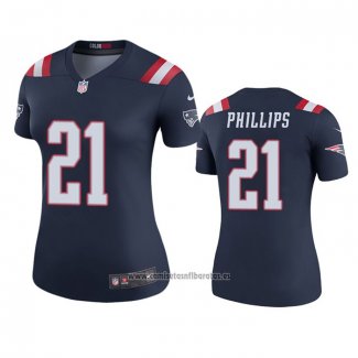 Camiseta NFL Legend Mujer New England Patriots Adrian Phillips Azul Color Rush