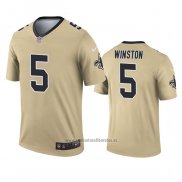 Camiseta NFL Legend New Orleans Saints Jameis Winston Inverted Oro