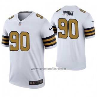 Camiseta NFL Legend New Orleans Saints Malcom Brown Blanco Color Rush