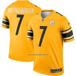 Camiseta NFL Legend Pittsburgh Steelers Ben Roethlisberger Inverted Oro