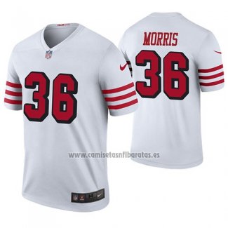 Camiseta NFL Legend San Francisco 49ers Alfrojo Morris Blanco Color Rush