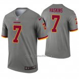 Camiseta NFL Legend Washington Commanders 7 Dwayne Haskins Inverted Gris