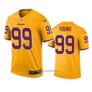 Camiseta NFL Legend Washington Commanders Chase Young Oro Color Rush