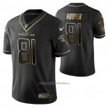 Camiseta NFL Limited Atlanta Falcons Austin Hooper Golden Edition Negro