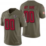 Camiseta NFL Limited Atlanta Falcons Personalizada 2017 Salute To Service Verde