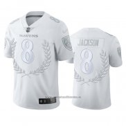 Camiseta NFL Limited Baltimore Ravens Lamar Jackson MVP Blanco