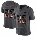 Camiseta NFL Limited Carolina Panthers Mccaffrey Retro Flag Negro