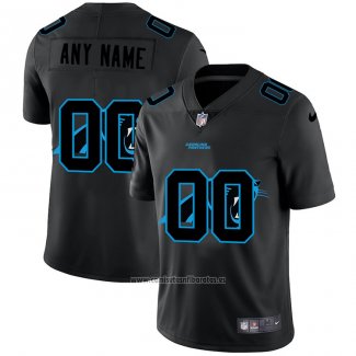 Camiseta NFL Limited Carolina Panthers Personalizada Logo Dual Overlap Negro