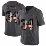 Camiseta NFL Limited Chicago Bears Payton Retro Flag Negro