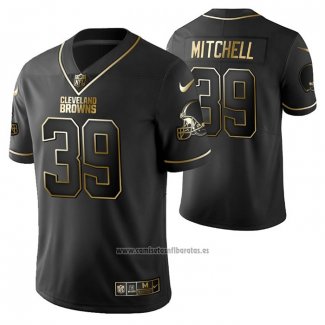 Camiseta NFL Limited Cleveland Browns Terrance Mitchell Golden Edition Negro