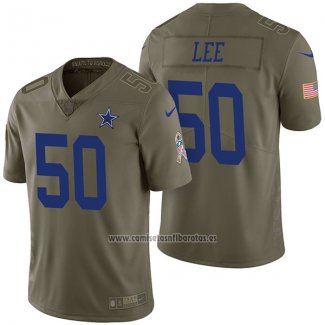 Camiseta NFL Limited Dallas Cowboys 50 Sean Lee 2017 Salute To Service Verde