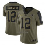 Camiseta NFL Limited Dallas Cowboys Roger Staubach 2021 Salute To Service Retired Verde