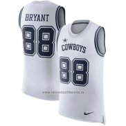 Camiseta NFL Limited Dallas Cowboys Sin Mangas 88 Bryant Blanco