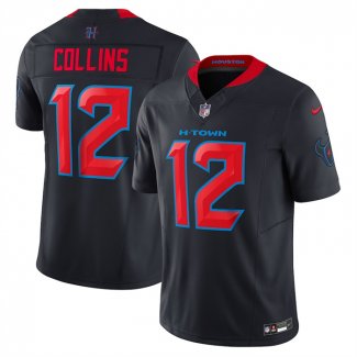 Camiseta NFL Limited Houston Texans Nico Collins 2nd Alternate Vapor F.U.S.E. Azul