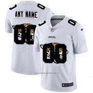 Camiseta NFL Limited Jacksonville Jaguars Personalizada Logo Dual Overlap Blanco