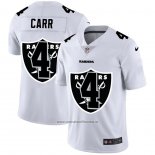 Camiseta NFL Limited Las Vegas Raiders Carr Logo Dual Overlap Blanco