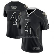 Camiseta NFL Limited Las Vegas Raiders Derek Carr Negro Color Rush 2018 Lights Out