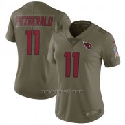 Camiseta NFL Limited Mujer Atlanta Falcons 11 Fitzgerald Verde