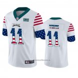 Camiseta NFL Limited Philadelphia Eagles Carson Wentz Independence Day Blanco