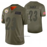 Camiseta NFL Limited Pittsburgh Steelers Joe Haden 2019 Salute To Service Verde