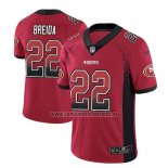 Camiseta NFL Limited San Francisco 49ers Matt Breida Rojo 2018 Rush Drift Fashion