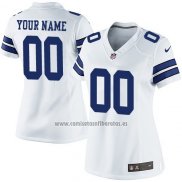 Camiseta NFL Mujer Dallas Cowboys Personalizada Blanco