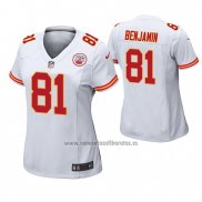 Camiseta NFL Mujer Kansas City Chiefs Kelvin Benjamin Blanco