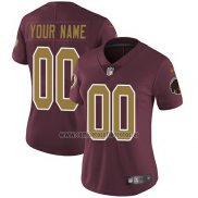 Camiseta NFL Mujer Washington Commanders Personalizada Rojo Amarillo