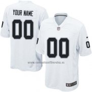 Camiseta NFL Nino Las Vegas Raiders Personalizada Blanco